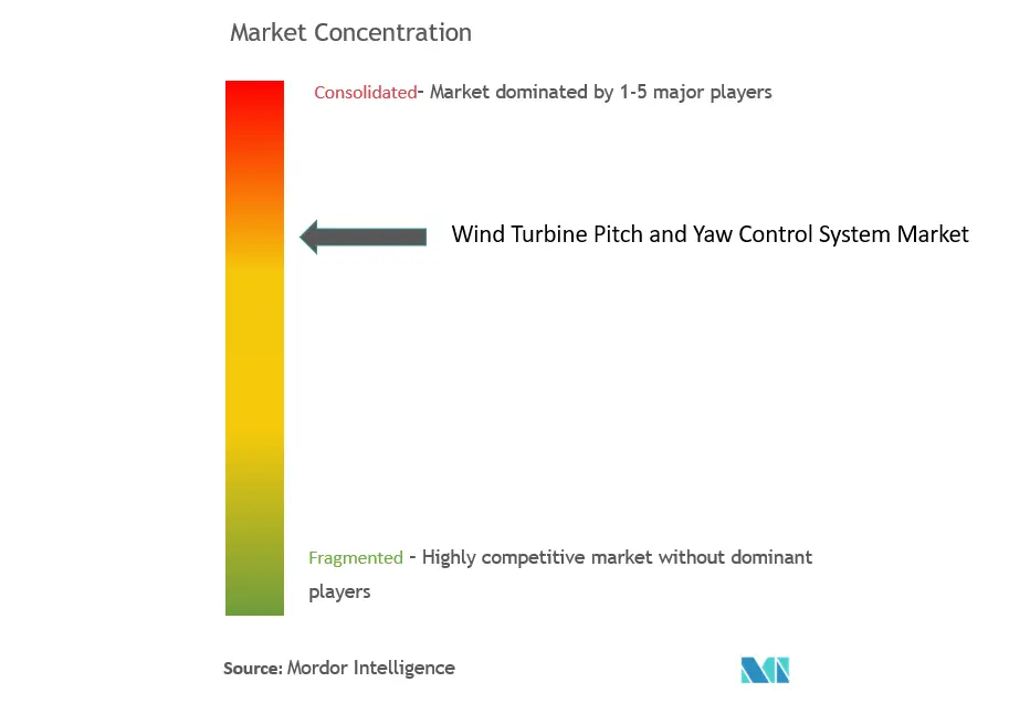 Wind Turbine Pitch and Yaw Control System Market Concentration