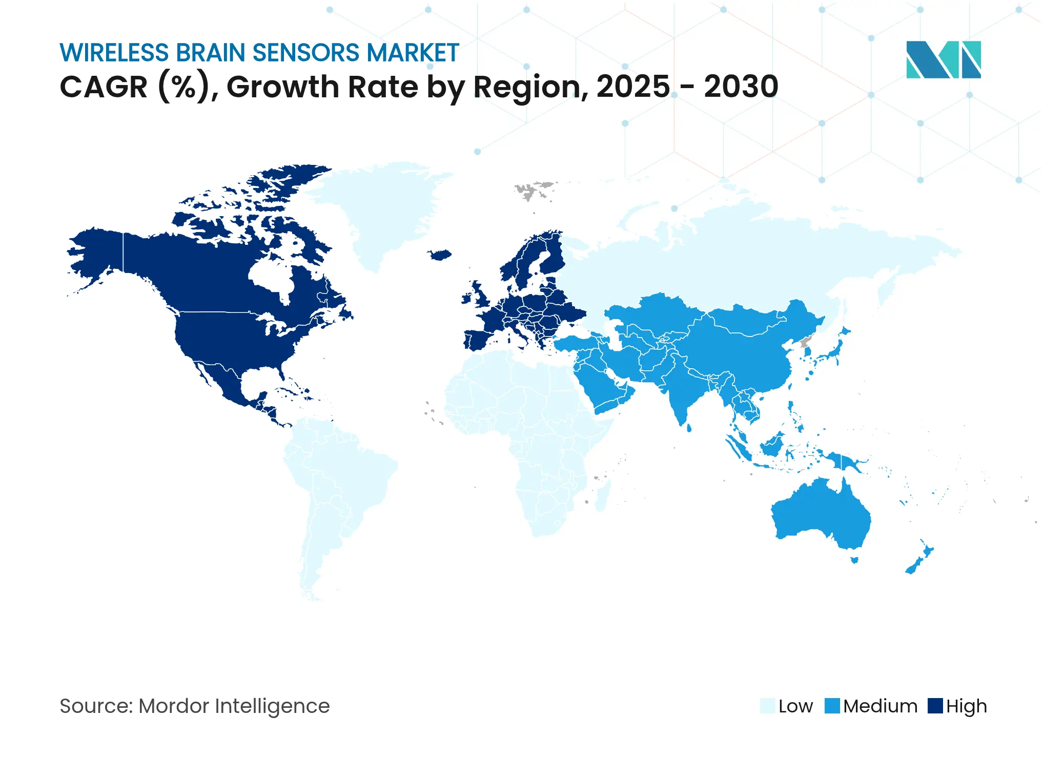 Wireless Brain Sensors Market CAGR (%), Growth Rate by Region