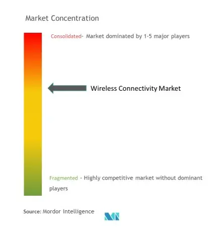 ワイヤレス・コネクティビティ市場の集中度