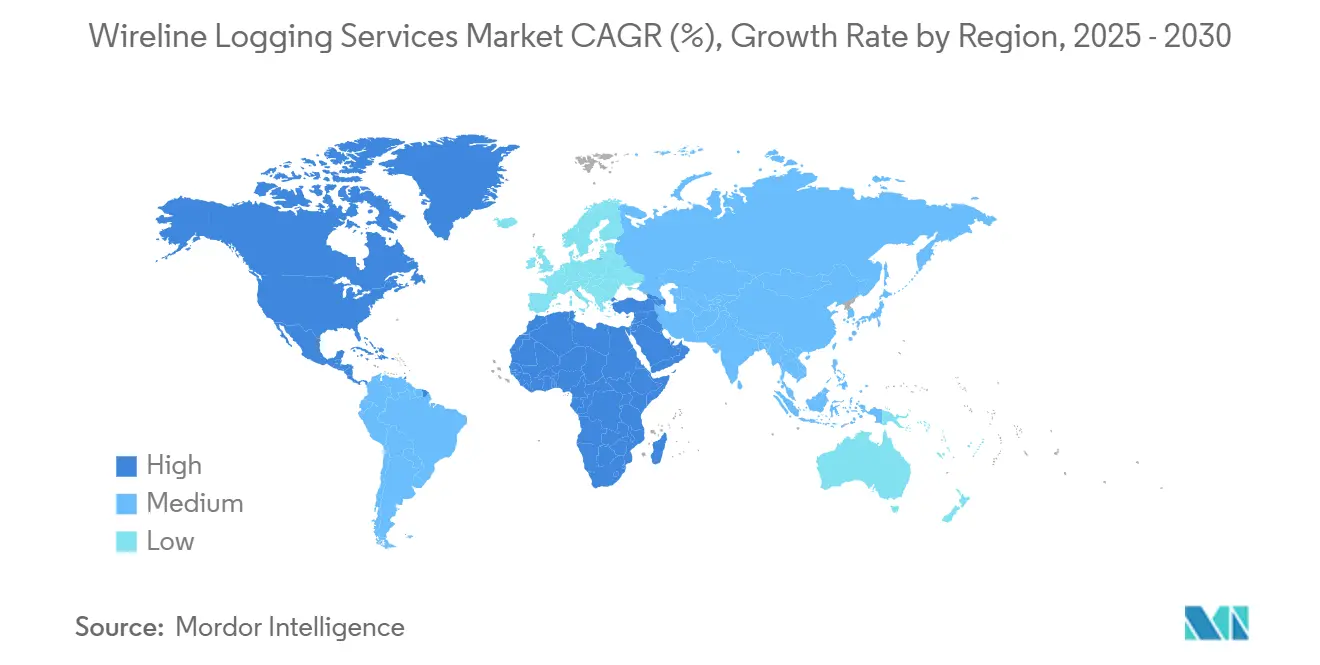 Wireline Logging Services Market CAGR (%), Growth Rate by Region